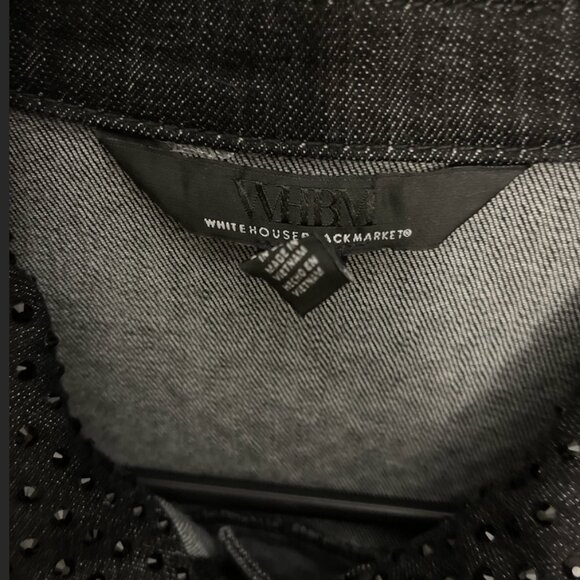 WHBM- Grey Denim Jacket - Picture 4 of 4